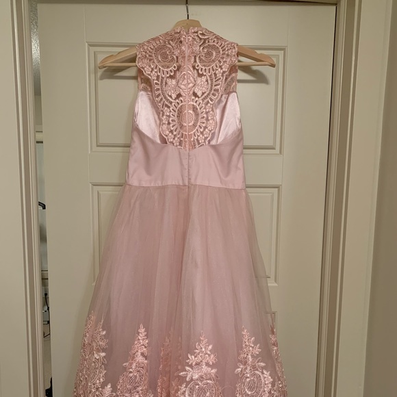 Chi Chi London Pink Lace Dress - Picture 2 of 6